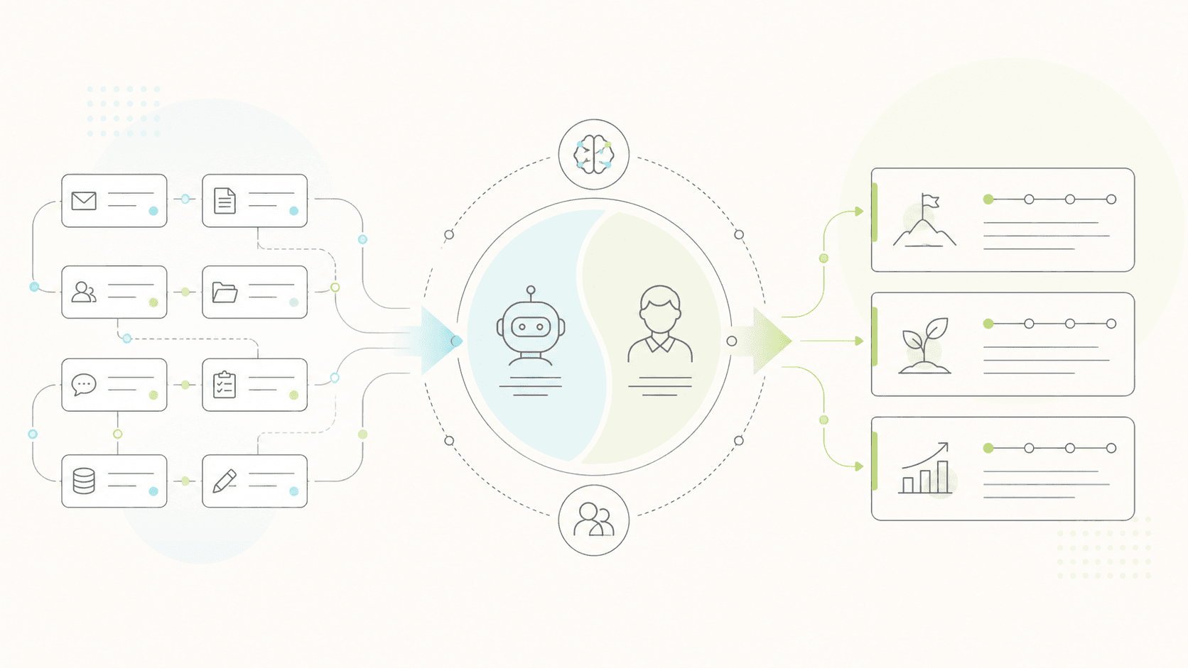 AI-Run業務診断とフロー設計のイメージ